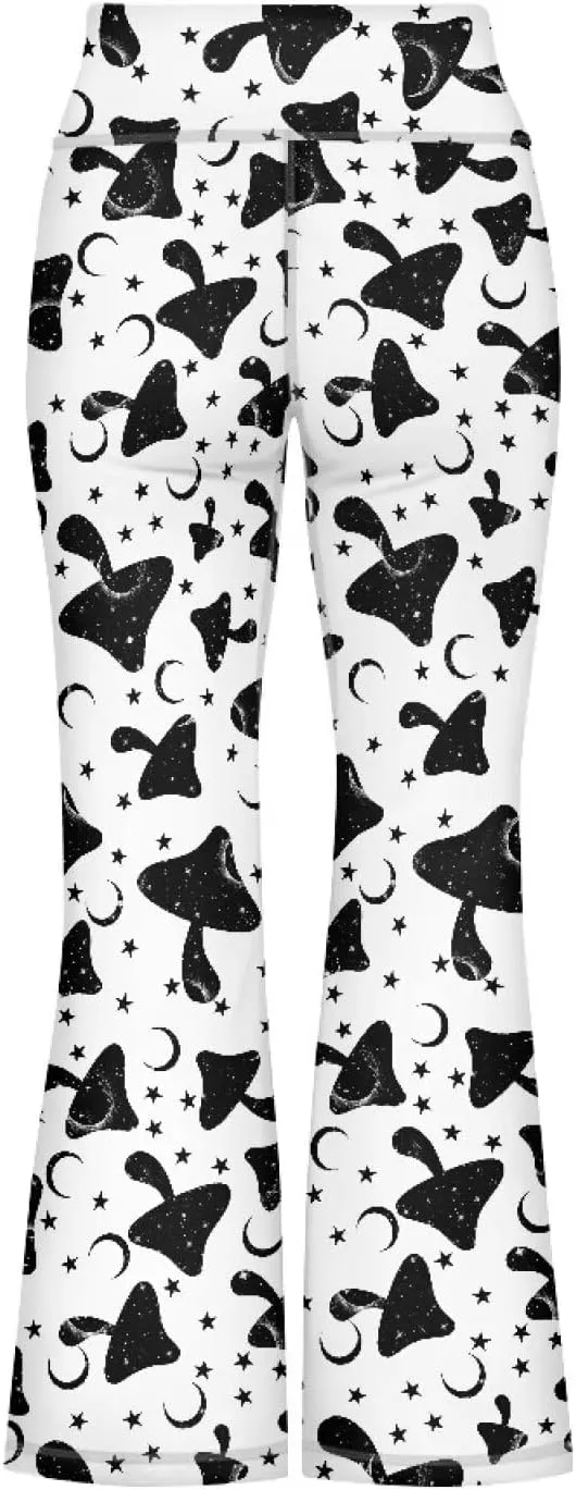 YEXIATODO Girls Wide Leg Yoga Pants Athletic Leggings High Waisted Yoga Pants Yoga Active Flared Yoga Pants Size 5-14
