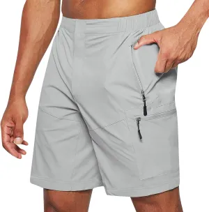 Ymosrh Mens Cargo Shorts Casual Outdoor Hiking Short Pants Elastic Waist Breathable Camping Fishing Shorts, S-4XL