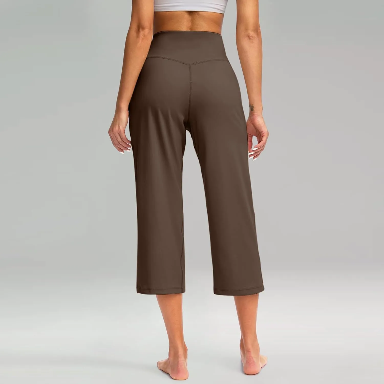 Yoga Capri for Women for Women Casual Stretch High Waisted Yoga Leggings Comfy Wide Leg Pants Women's Summer Yoga