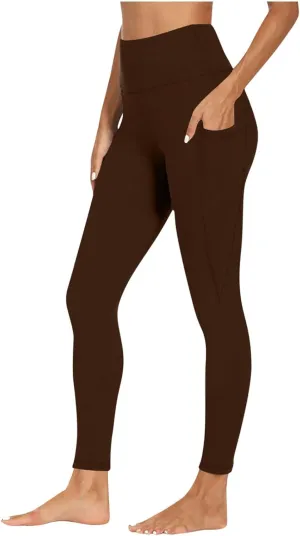 Yoga Pants Women Leggings with Pockets High Waisted Yoga Leggings Tummy Control Pant Workout Athletic Pants 2025